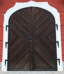 Historical wooden door