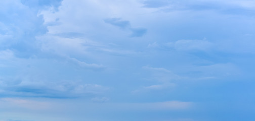 Beautiful blue sky with clouds