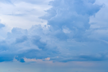 Beautiful blue sky with clouds
