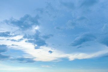 Obraz premium Beautiful blue sky with clouds