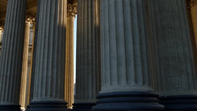 Panorama of a columns of The Kazan Cathedral in the summer - St. Petersburg, Russia