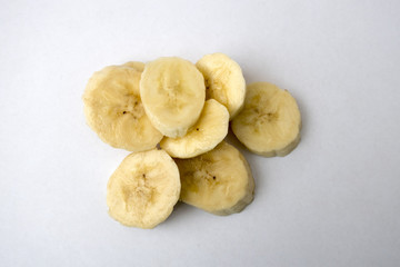 several chopped banana slices