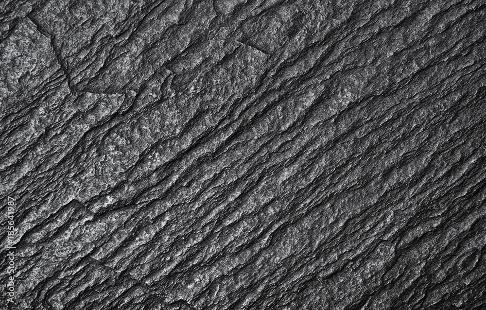 Poster abstract black granite marble stone rock texture ,drack rough copy space using as background or wall