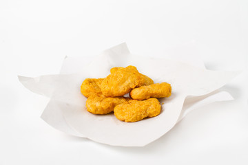 Fried crispy chicken nuggets