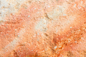 The texture of the stone. Coral, pink . Natural  background .  Blank space for design.