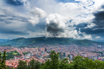 Bilbao skyline, Spain.