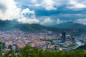 Bilbao skyline, Spain.