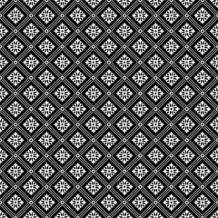 Floral pattern. Wallpaper baroque, damask. Seamless vector background. Black and white ornament. Graphic modern pattern