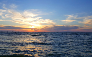 Sunrise over the sea