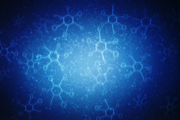 2D illustration medical structure background
