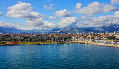 Fototapeta na wymiar Palermo, Sicily, Italy. Seafront view