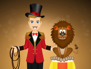 illustration of tamer of lions