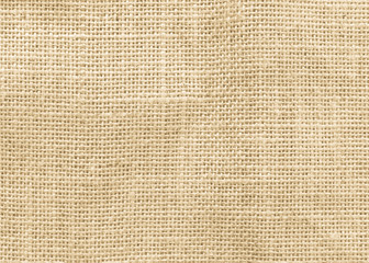 Fototapeta na wymiar Jute hessian sackcloth woven burlap texture background in yellow beige cream color