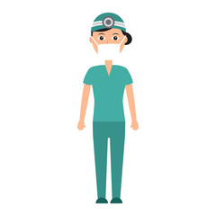 doctor woman  healthcare icon image vector illustration design 