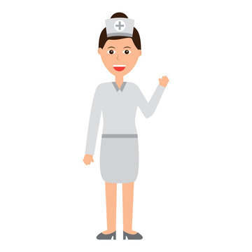nurse woman healthcare icon image vector illustration design 