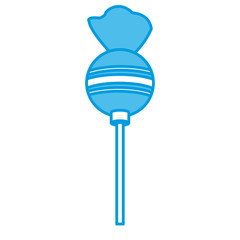 Lollipop candy isolated icon vector illustration graphic design