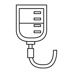 iv bag healthcare icon image vector illustration design 