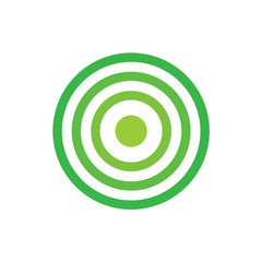 green target icon- vector illusatration