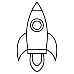 rocket launcher isolated icon vector illustration design