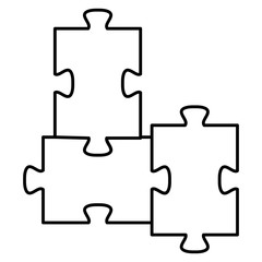puzzle pieces isolated icon vector illustration design