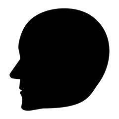 human profile isolated icon vector illustration design