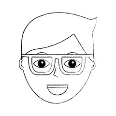 cartoon face man male character person vector illustration
