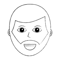 cartoon face man male character person vector illustration