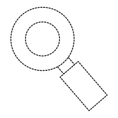 magnifying glass isolated icon vector illustration design