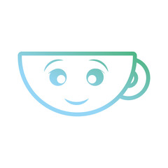 kawaii coffee mug icon
