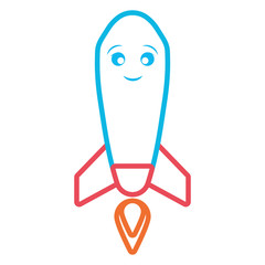 kawaii rocket icon