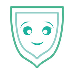 kawaii shield icon