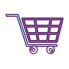 shopping cart isolated icon vector illustration design