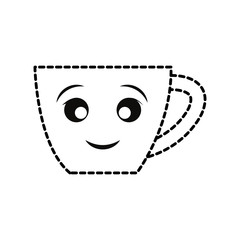 kawaii  cup  vector illustration