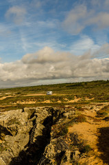Camping car parking  in nature