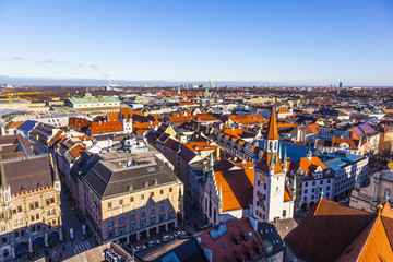 Fototapeta premium view to old town hall in Munich