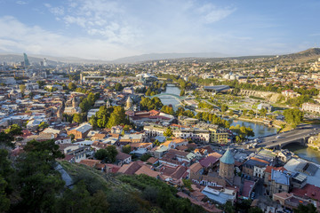 View over Tbilisi skyline, Georgia - 185658339