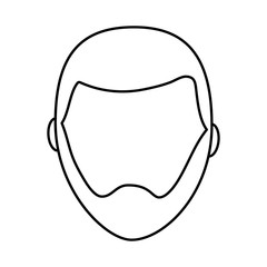 default male avatar man profile picture icon vector illustration outline image