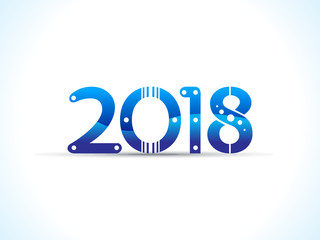 abstract artistic creative new year text