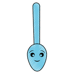 kawaii spoon  vector illustration