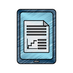 tablet computer report document website vector illustration drawing image