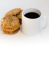 Cookies homemade and mug.