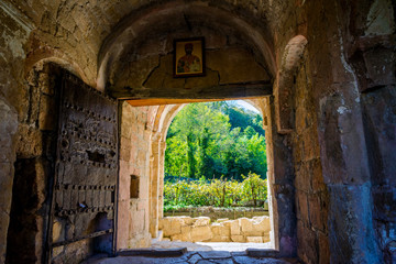 Fototapeta na wymiar Door at Gelati monastery, Georgia