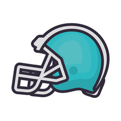 american football helmet   vector illustration