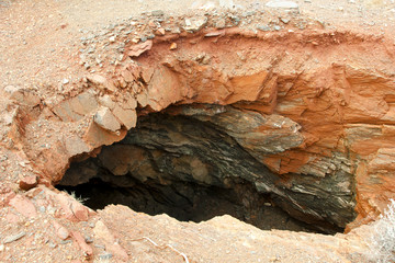 Old Gold Rush Mine Shaft