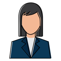 woman avatar portrait icon image vector illustration design 