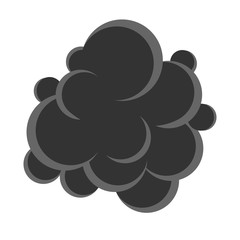 Abgase CO2 Emission Icon Flat Design