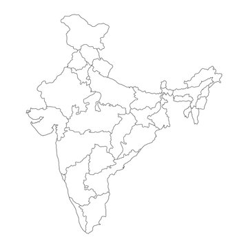 Draw a india map easy - Brainly.in