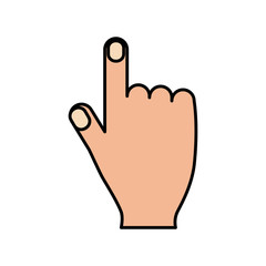 hand pointing finger cursor internet concept vector illustration 