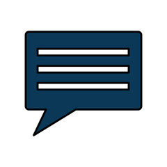 speech bubble message dialog chat icon vector illustration 