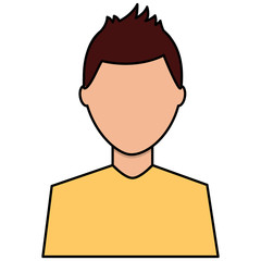 man avatar character male face portrait cartoon vector illustration 